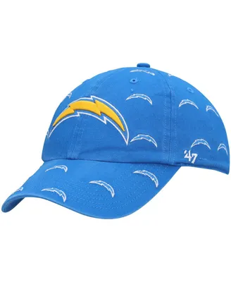 Women's '47 Powder Blue Los Angeles Chargers Confetti Clean Up Adjustable Hat