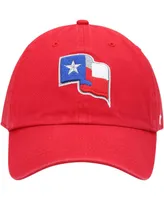 Men's '47 Red Texas Rangers Clean Up Team Adjustable Hat