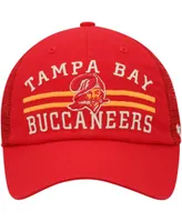 Men's '47 Red Tampa Bay Buccaneers Highpoint Trucker Clean Up Snapback Hat