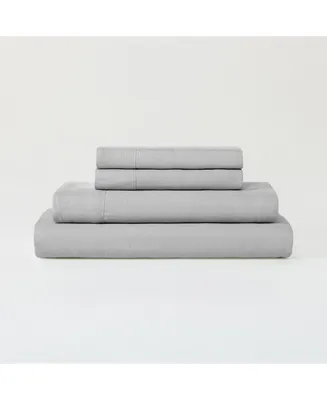 Sijo Luxeweave Linen Sheet Set, California King (Includes 1 Fitted 72x84x16, Flat 110x104 & 2 Pillowcases 20x36)