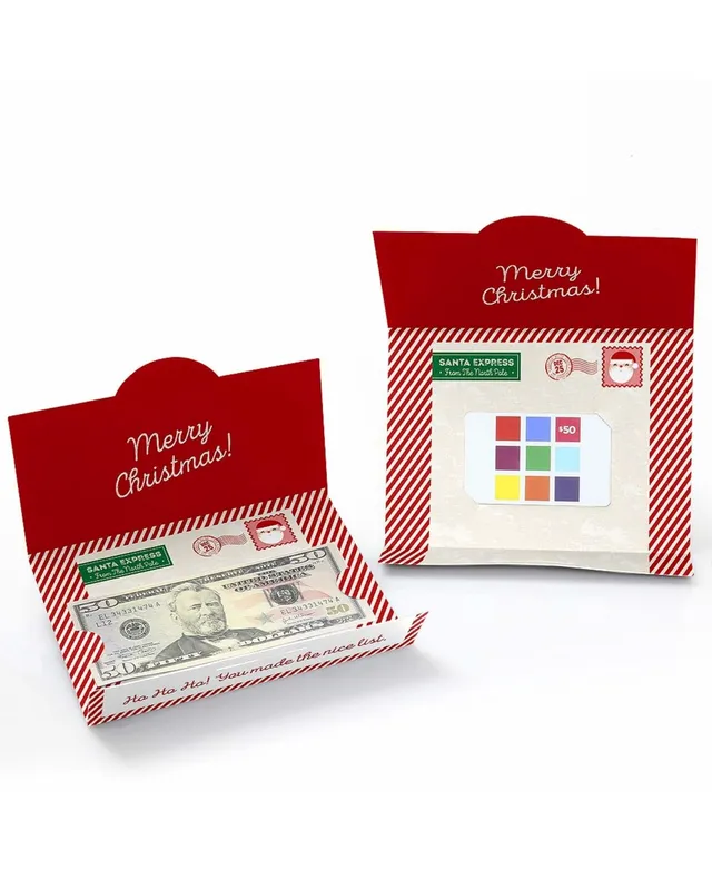 Big Dot of Happiness Assorted Red & Green Holiday - Money & Gift Card Nifty  Gifty Card Holders - 8 Ct