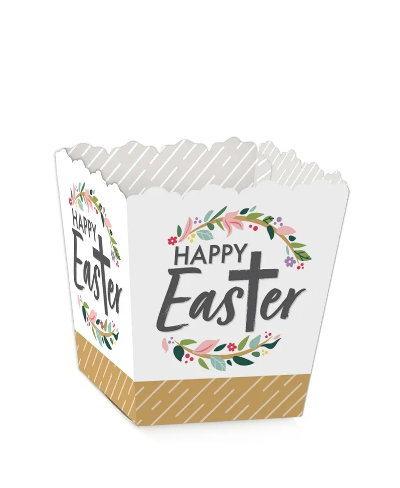 Religious Easter - Mini Favor Boxes - Christian Holiday Treat Candy Boxes 12 Ct