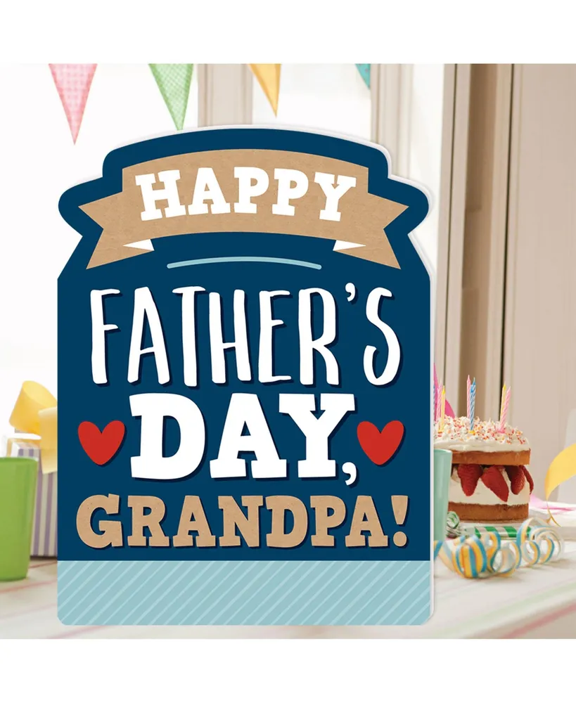 Grandpa, Happy Father's Day - Giant Greeting Jumborific Card - 16.5 x 22 In