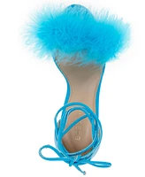 BCBGeneration Women's Biny Faux Feathers Sandal