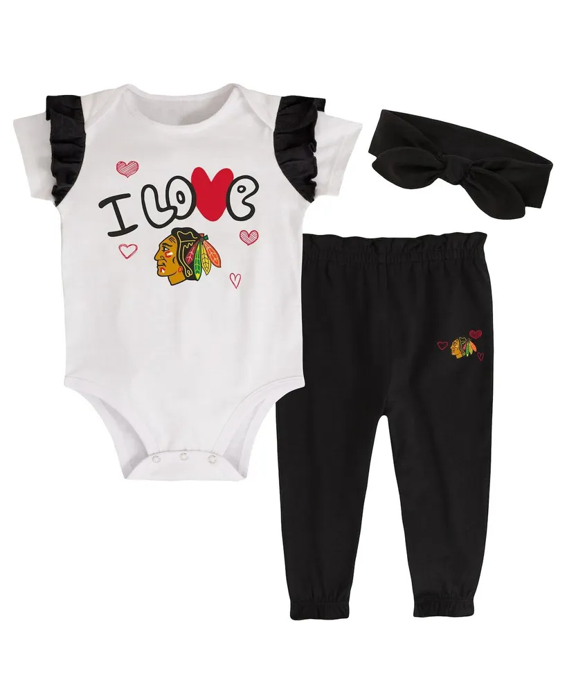 Girls Newborn & Infant Royal Chicago Cubs 3-Piece Home Plate Bodysuit Bib &  Booties Set