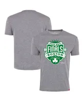 Men's Sportiqe Gray Boston Celtics 2022 Nba Finals Crest Comfy T-shirt