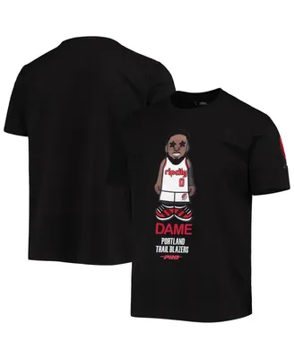 Men's Pro Standard Damian Lillard Black Portland Trail Blazers Caricature T-shirt