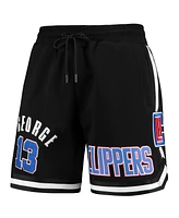 Men's Pro Standard Paul George Black La Clippers Team Player Shorts