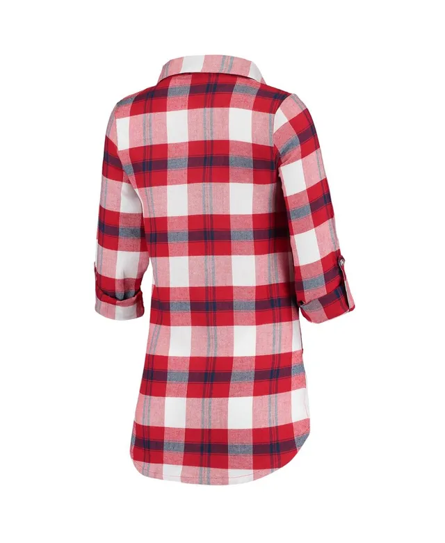 Concepts Sport Women's Navy Dallas Cowboys Plus Size Mainstay Flannel  Full-Button Long Sleeve Nightshirt - Macy's