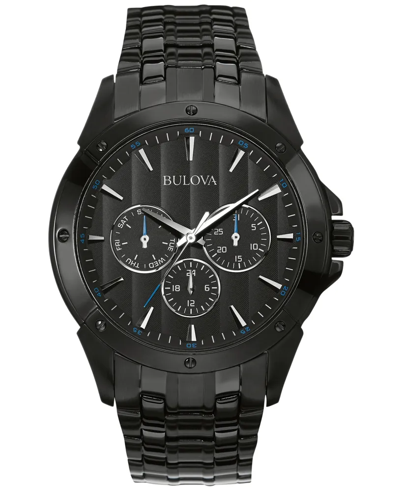 Bulova Men's Black Ion