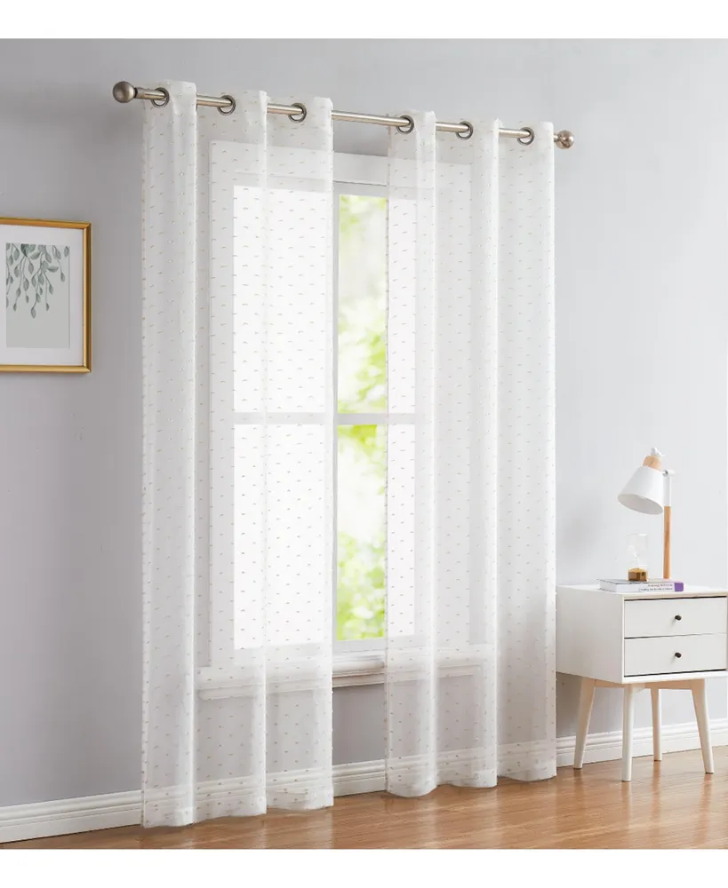 Dainty Home Sprinkles Window Panel Set, 76" x 96"