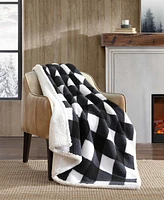 Eddie Bauer Faux Shearling Reversible Throw Blanket