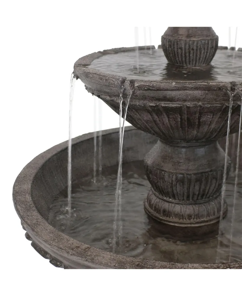 Sunnydaze Decor Classic Designer Polystone Outdoor 3-Tier Fountain