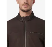 Marc New York Men's Norworth Sueded Finish Leather Racer Jacket
