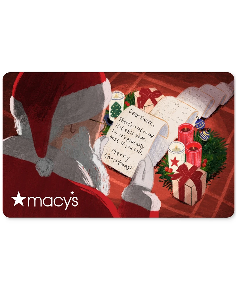 Dear Santa E-Gift Card