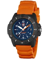 Luminox Men's Swiss Navy Seal Magnifying Glass Dive Rubber Strap Watch 45mm