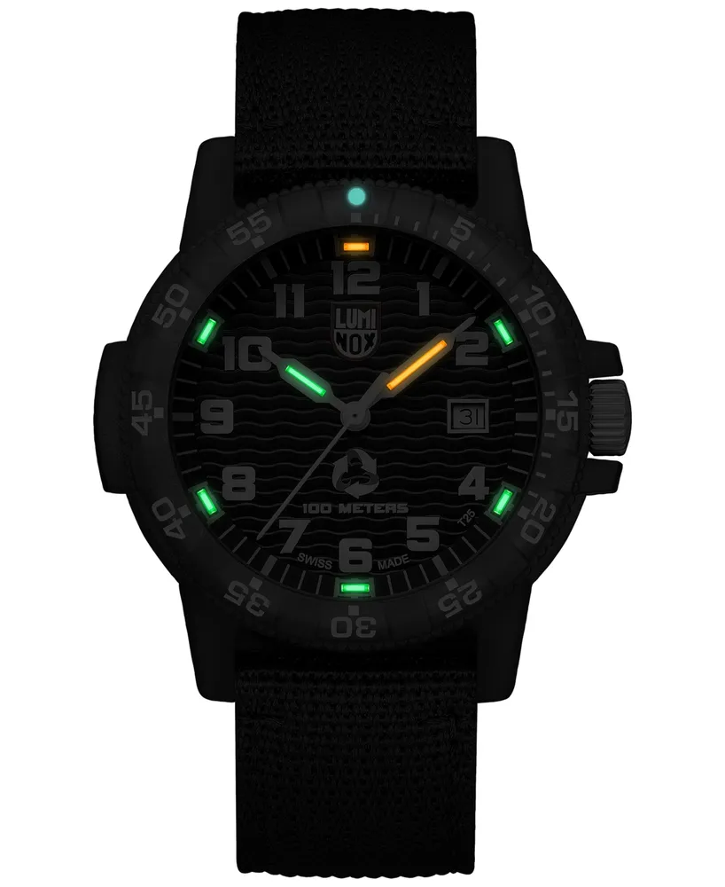 Luminox Men's Swiss Eco Series Black Pet Strap Watch 44mm