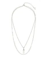 Sterling Forever Cubic Zirconia Nerissa Layered Necklace