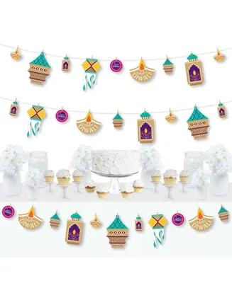 Big Dot of Happiness Happy Diwali - Festival of Lights Party Diy Decorations - Clothespin Garland Banner - 44 Pieces