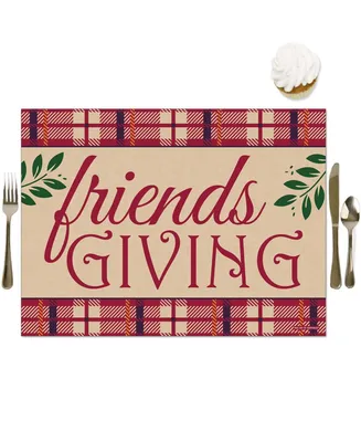 Friends Thanksgiving Feast - Party Table Decorations - Party Placemats - 16 Ct