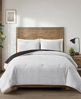 Madison Park Sawyer Faux-Fur 3-Pc. Comforter Set, Full/Queen