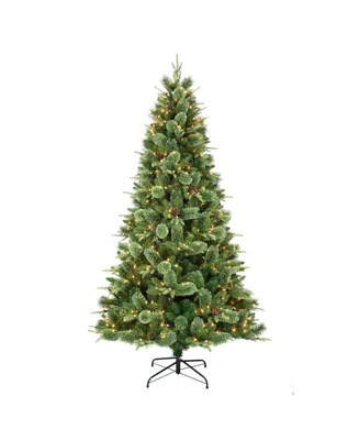 Puleo Pre-Lit Montana Pine Artificial Christmas Tree with 700 Lights, 7.5'