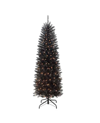 Puleo Pre-Lit Pencil Fraser Fir Artificial Christmas Tree with Lights
