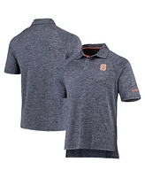 Men's Colosseum Heathered Navy Syracuse Orange Down Swing Polo Shirt