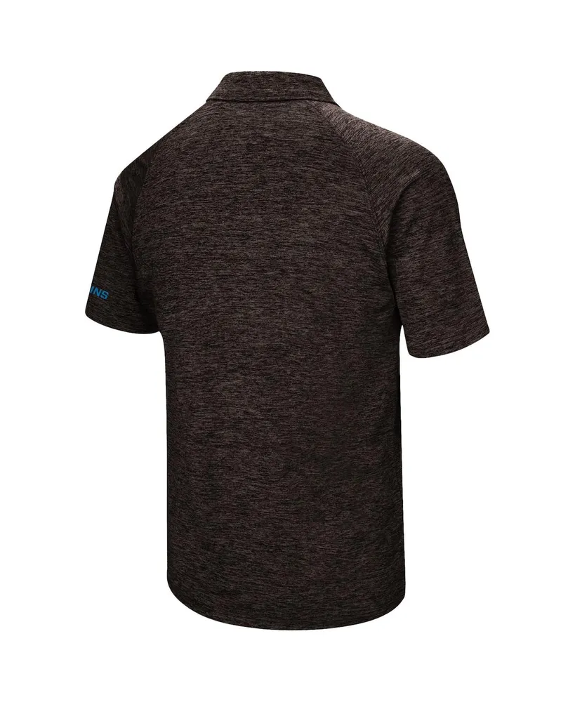 Men's Colosseum Black Ucla Bruins Down Swing Polo Shirt