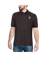 Men's Colosseum Black Stanford Cardinal Down Swing Polo Shirt