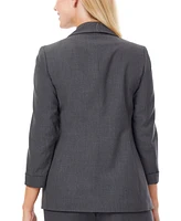 Jones New York Women's Notched Collar Jacket with Rolled Sleeves