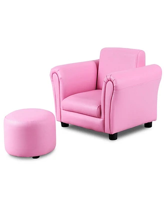 Costway Kids Sofa Armrest Chair Couch Children Toddler Birthday Gift