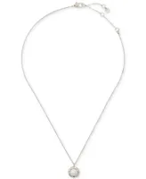 Kate Spade New York Candy Shop Imitation Pearl Halo Pendant Necklace, 17" + 3" extender