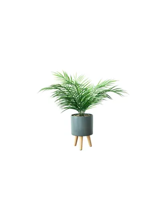 Nature's Elements Desktop Artificial Areca Palm in Decorative Pot