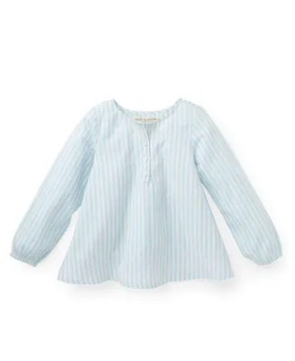 Hope & Henry Baby Girls Peasant Top With Embroidery