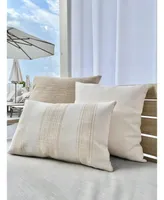 Anaya Home Beach Club Stripe Outdoor Lumbar Pillow