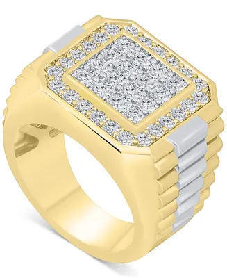 Men's Diamond Cluster Ring (2 ct. t.w.) in 10k Gold