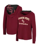 Women's Colosseum Garnet Florida State Seminoles Catalina Hoodie Long Sleeve T-Shirt