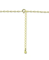Giani Bernini Cubic Zirconia Polished Heart Paperclip Link Pendant Necklace, 16" + 2" extender, Created for Macy's
