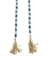 Rosemary Lane Handmade Beaded Geometric Garland with Tassel
