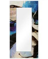 Empire Art Direct 'Motivos' Rectangular On Free Floating Printed Tempered Art Glass Beveled Mirror, 72" x 36"