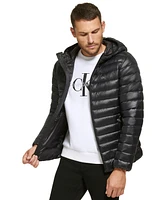 Calvin Klein Men's Hooded & Quilted Packable Jacket