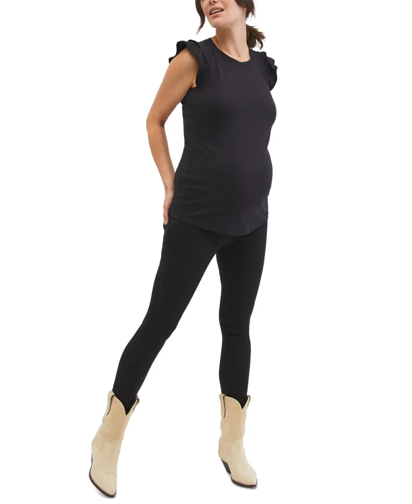 Motherhood Maternity Long Sleeve Side-Ruched T-Shirt