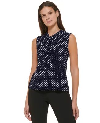 Tommy Hilfiger Women's Knot-Neck Top