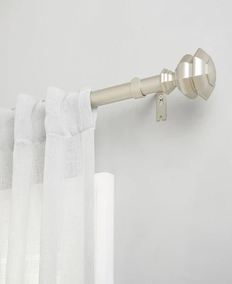 Lauren Ralph Lauren Welford 1" Adjustable Window Curtain Rod and Finial Piece Set