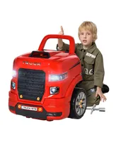 Qaba Kids Truck Engine Toy Set, Educational Car Play, for 3-5 Years