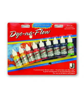 Jacquard Dye-na-flow Exciter 9 Piece Pack
