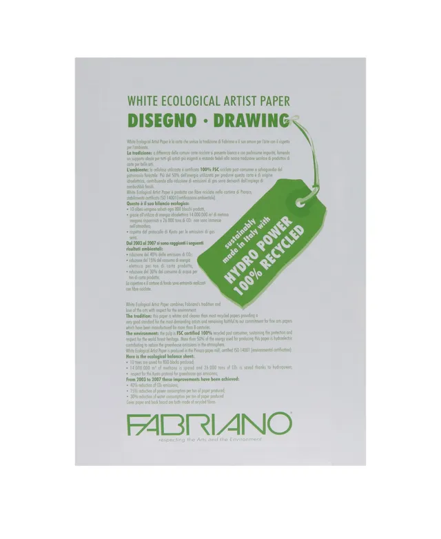 Fabriano Drawing Sketching Pad, 8.25 x 11.7 , 50 Sheets Per Package