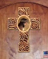 Designocracy Jesus Inspirational Wooden Modern Cross