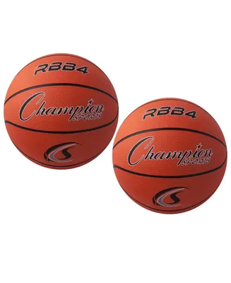 Champion Sports Intermediate Rubber Basketball, Set of 2